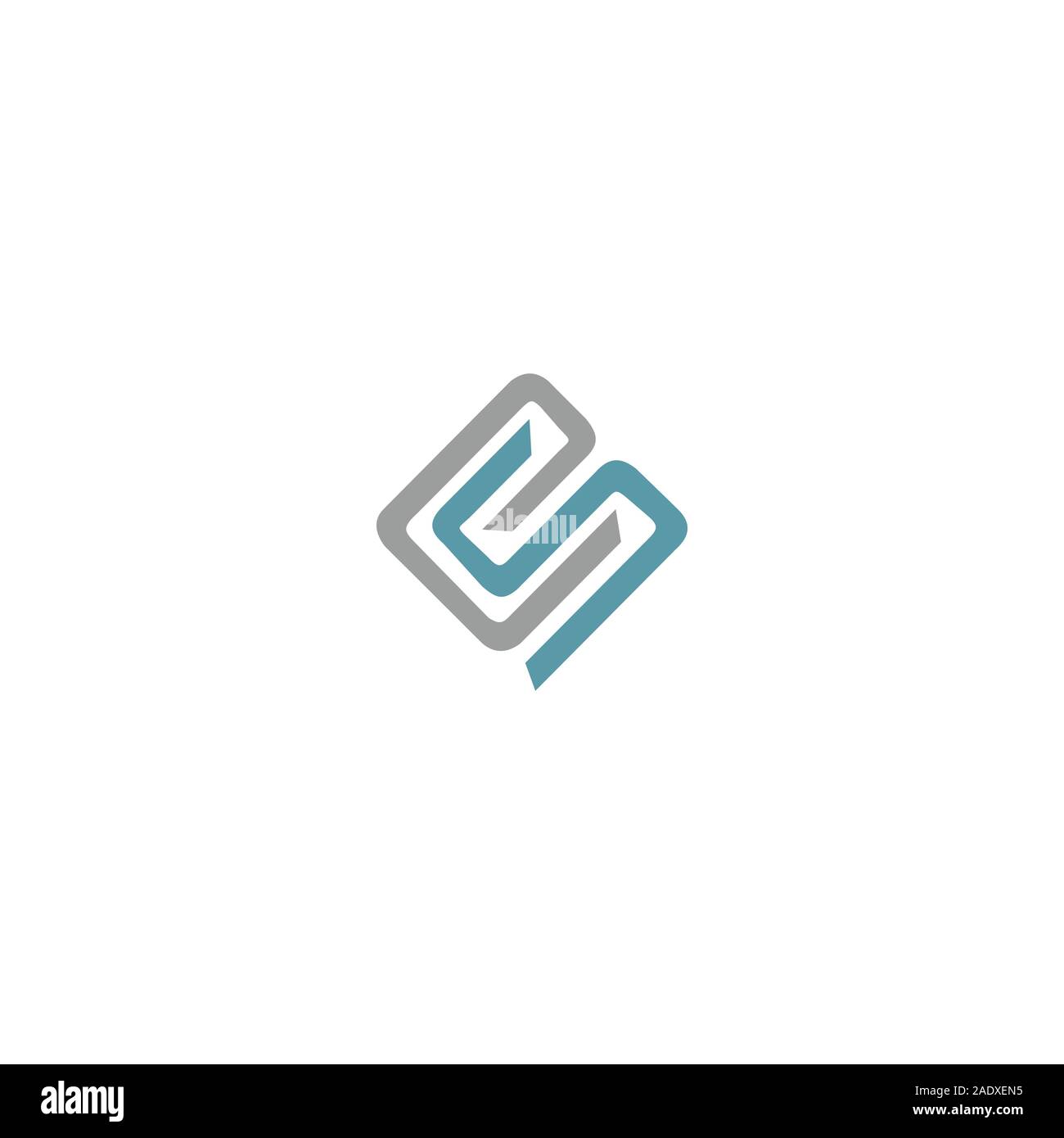 Lettera iniziale es o se il vettore logo logo design Illustrazione Vettoriale