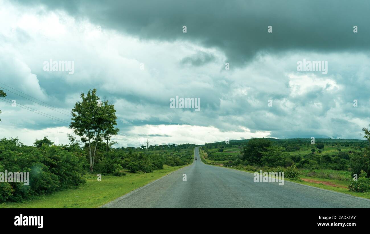 Paesaggio di autostrada africana Foto Stock