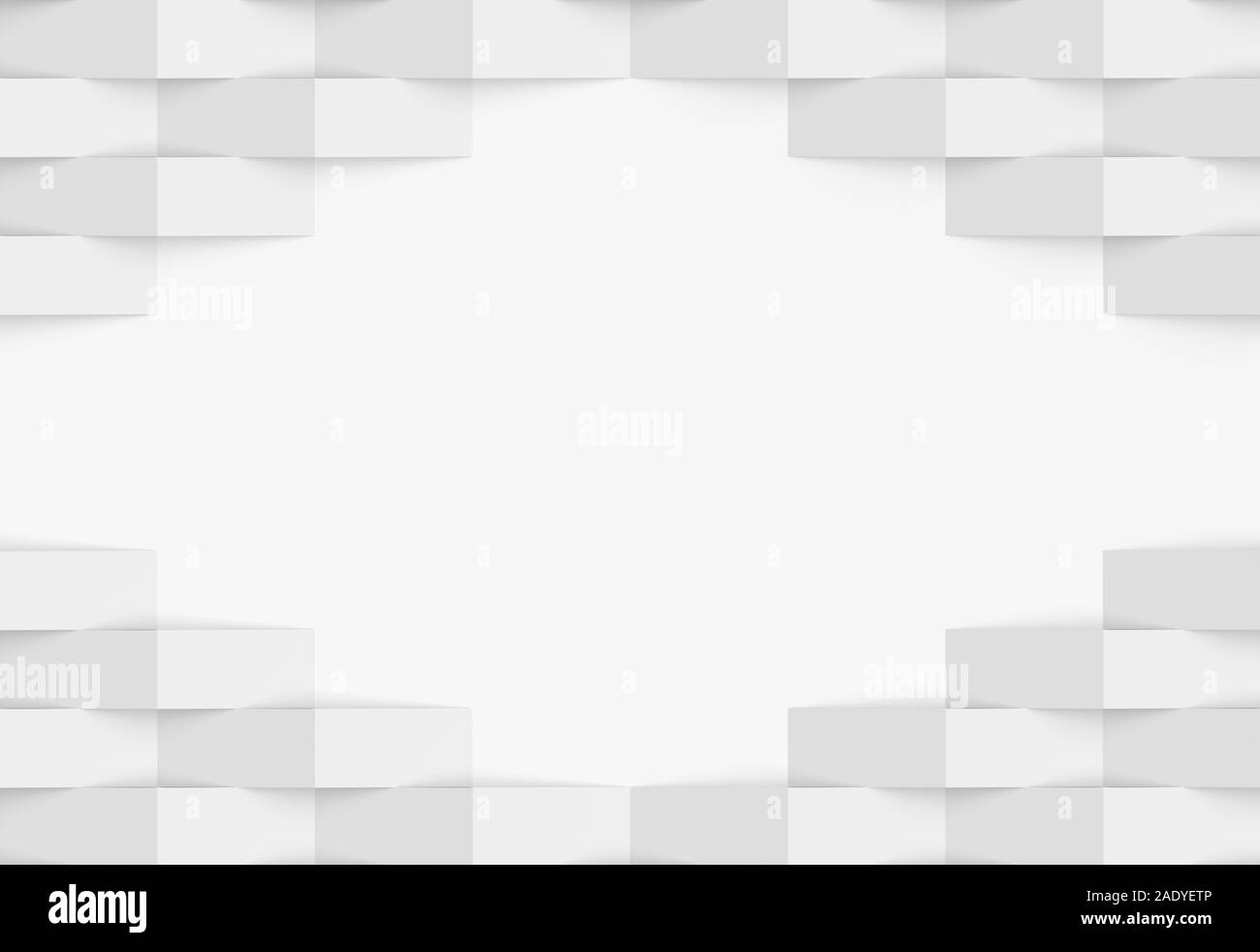 Illustrazione della luce mosaico astratto sfondo a trama con uno spazio vuoto. Il rendering 3D Foto Stock