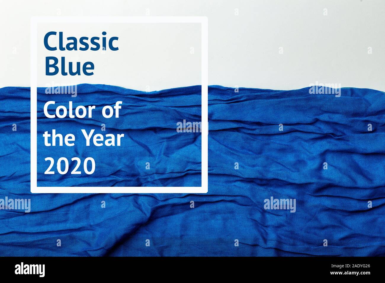 Colore dell'anno 2020 Pantone Classic Blue sfondo Foto Stock