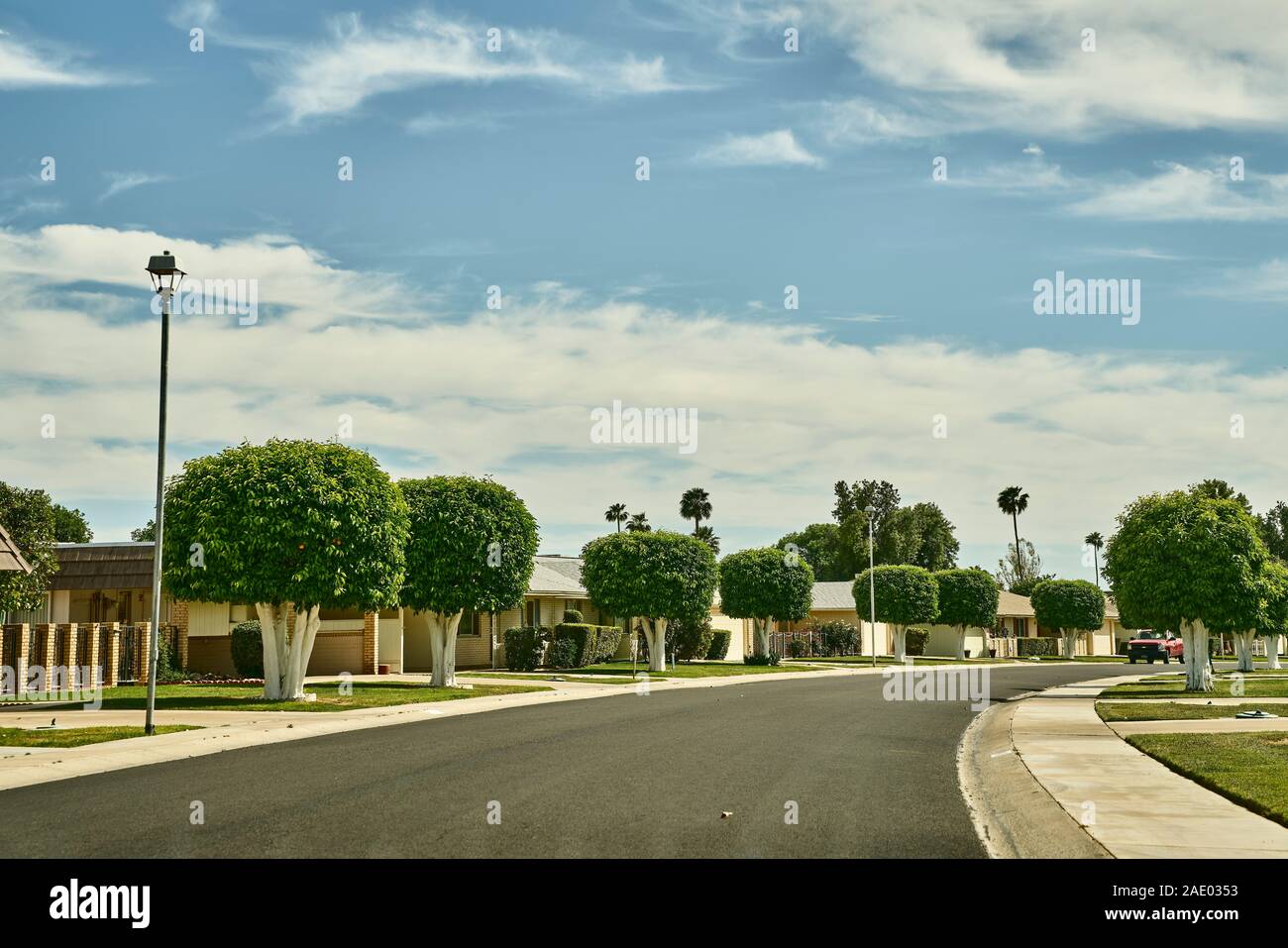 La città del sole comunità di pensione Arizona USA Foto Stock