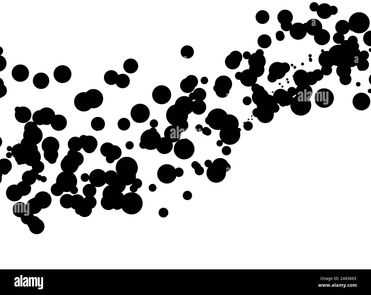 Disegno Con Motivo A Punti Neri Foto Stock
