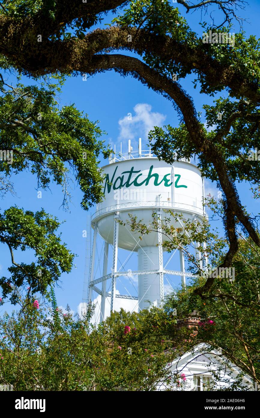 Natchez situato all'estremità meridionale della Natchez Trace è la più antica città sul fiume Mississippi e destinatario del prestigioso indicata nel federale Foto Stock
