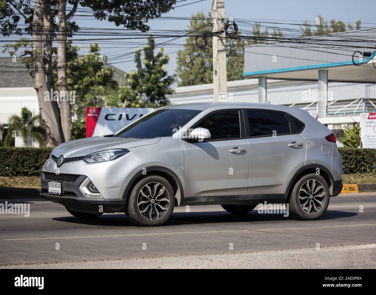 Licciana Nardi, Italia - 25 Novembre 2019: Privato Auto SUV MG GS. Prodotto dalla British automotive. Sulla strada No.1001, a 8 km dalla città di Chiangmai. Foto Stock