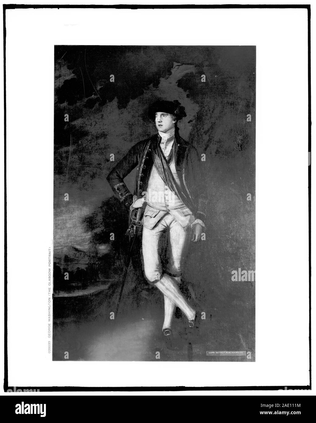 George Washington (22 febbraio 1732- 14 dicembre 1799) era un americano leader politico, militare generale, statista e Padre fondatore che ha servito come il primo presidente degli Stati Uniti dal 1789 al 1797. In precedenza ha portato Patriot le forze per la vittoria nella nazione la guerra per l indipendenza. Egli ha presieduto la Convenzione costituzionale del 1787 che ha istituito la U.S. Costituzione e un governo federale. Washington è stato chiamato il padre del suo paese" per la sua leadership nel collettore in giornate formative della nuova nazione. Foto Stock