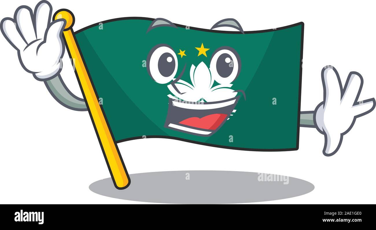 Bandiera della mappa di macao Immagini Vettoriali Stock Alamy