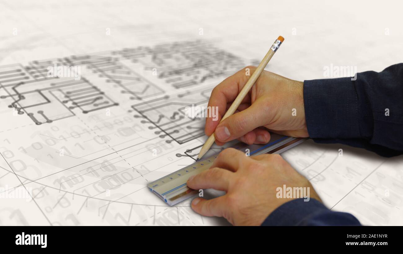 5g mobile il progetto di rete di creare. Concetto astratto di IOT, telefono, collegamento e la tecnologia di comunicazione 3d'illustrazione. Disegno schema digitale li Foto Stock