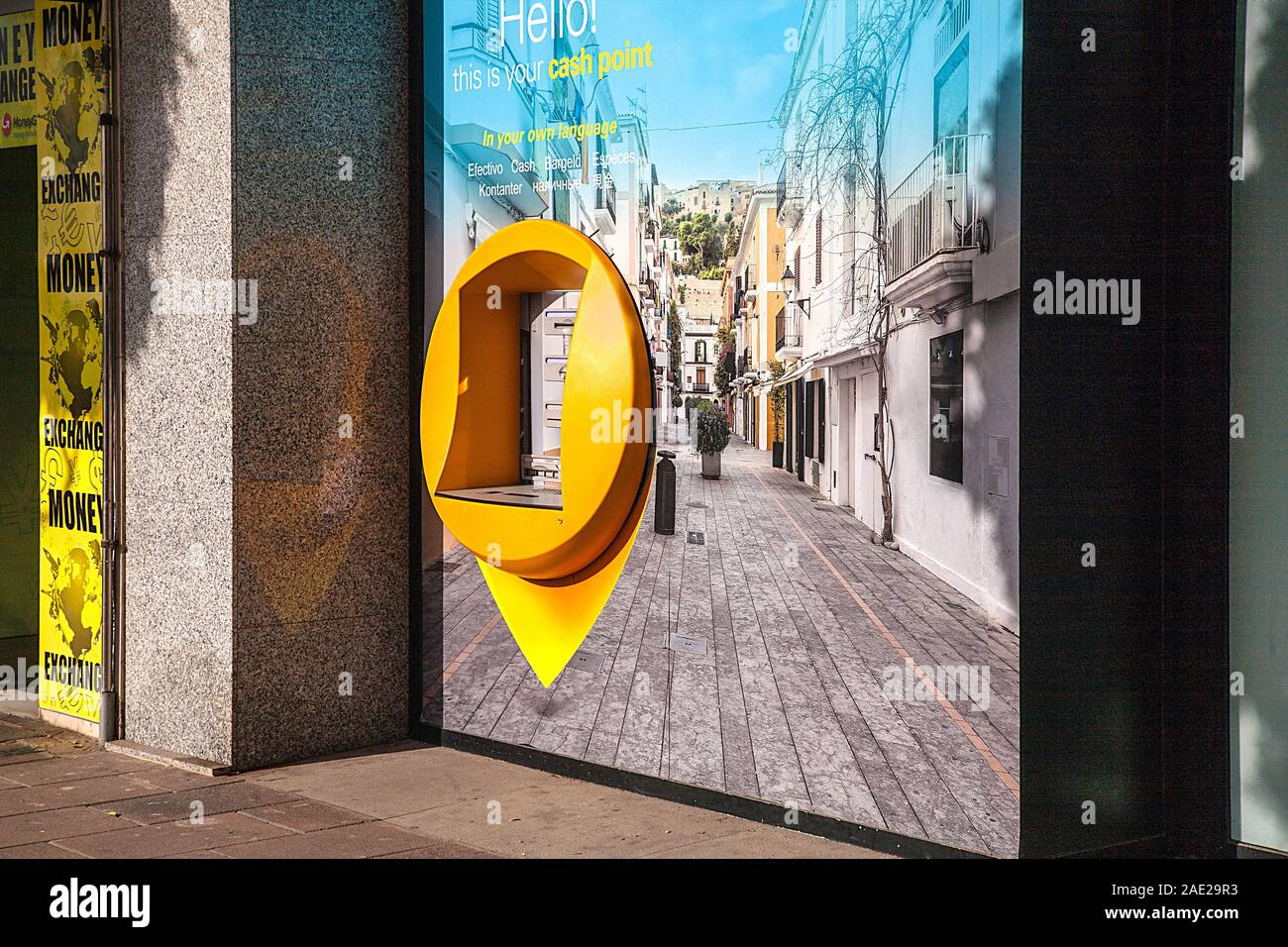 Outdoor punto di contanti Foto Stock