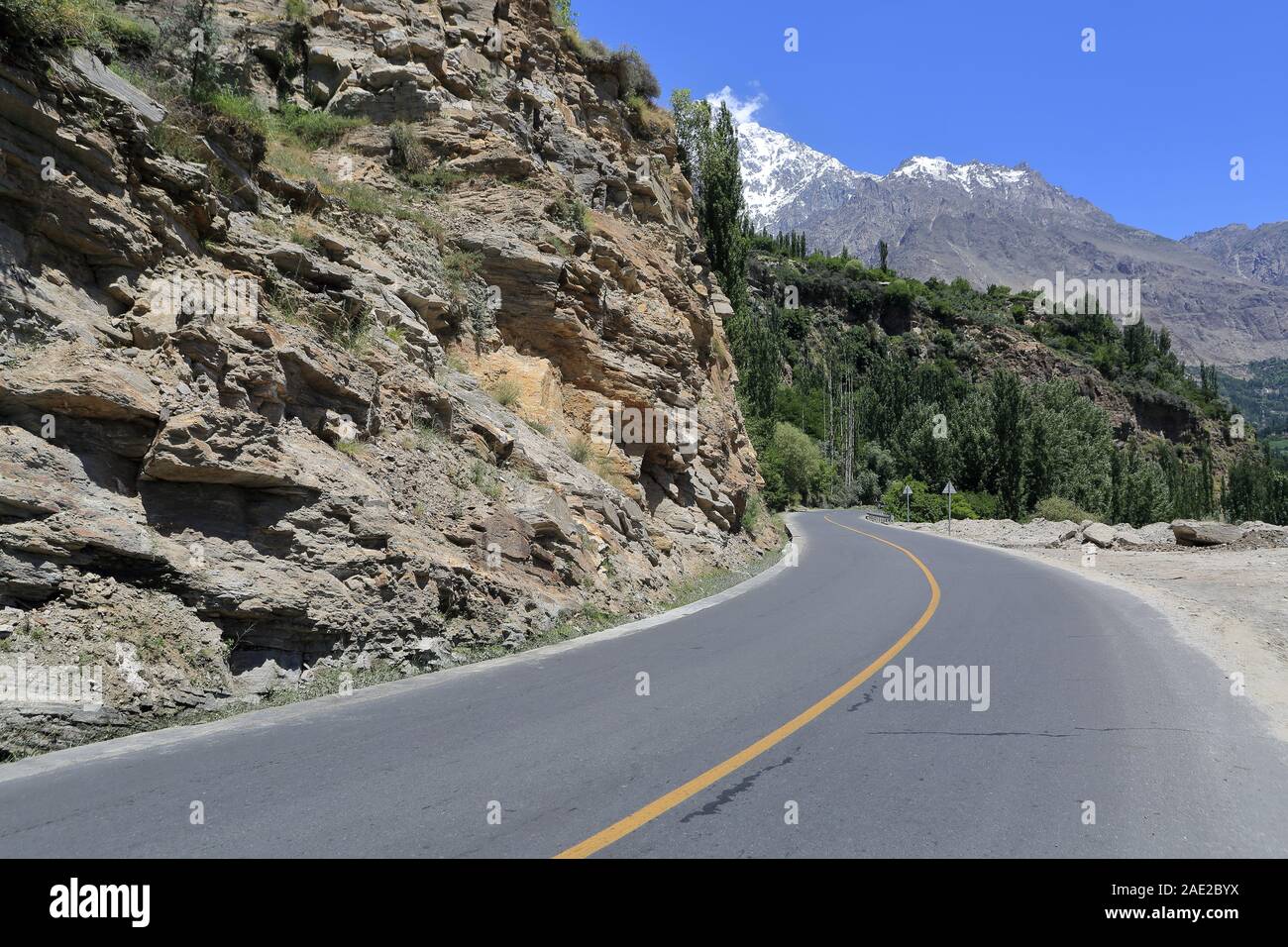 Silk Road dal lato del Pakistan Foto Stock