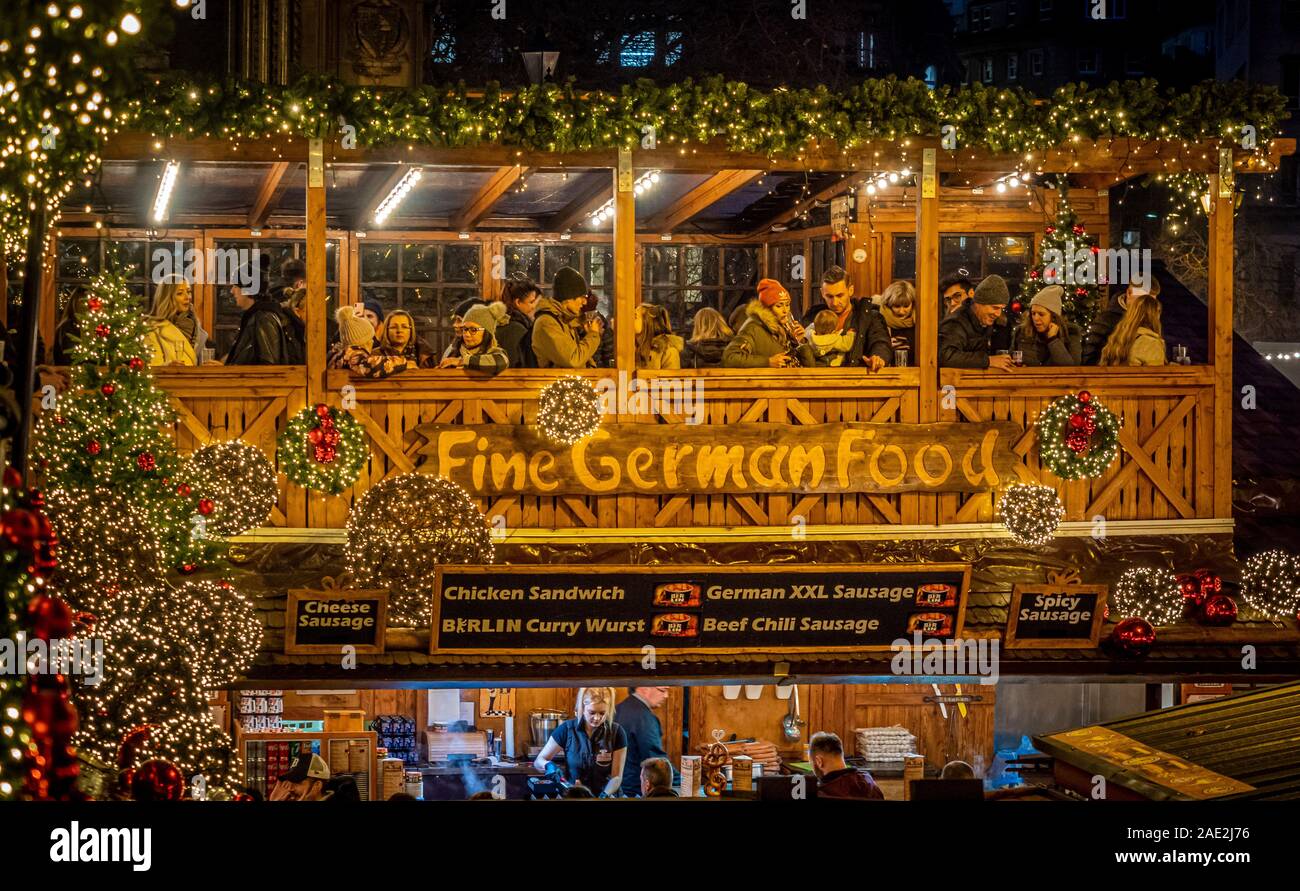 Manchester Mercatino di Natale 2019 Foto Stock