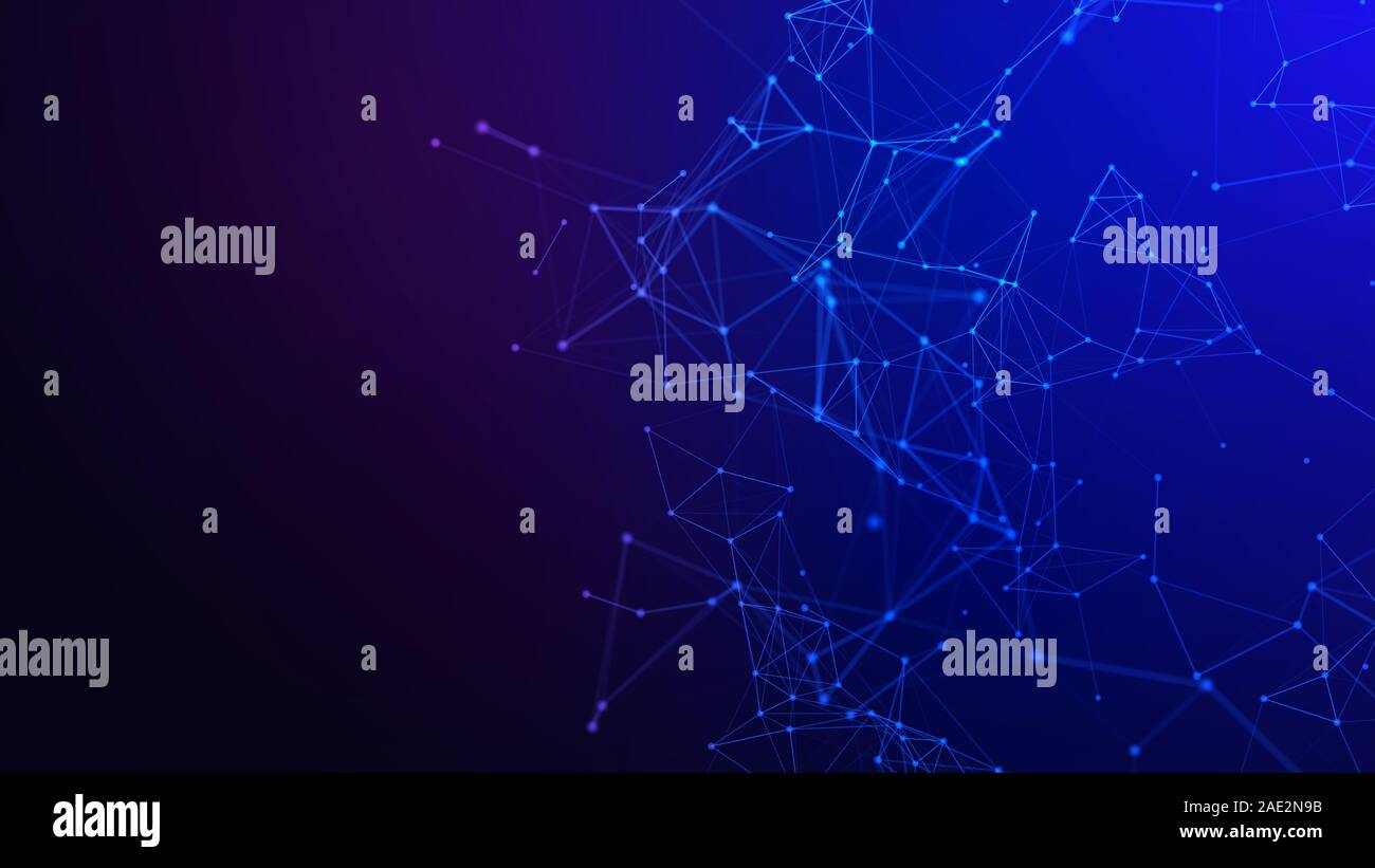 Concetto di rete, di comunicazione di internet. 3d'illustrazione. Foto Stock
