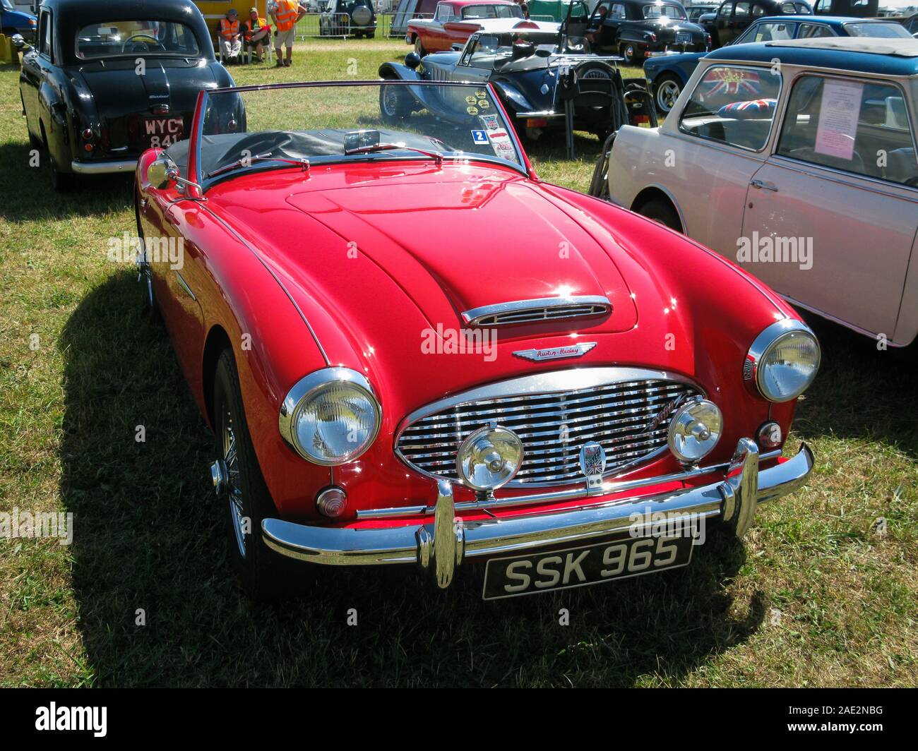 Austin-Healey 3000, il Big Healey britannico vettura sportiva. I corpi sono stati realizzati da Jensen Motors e assemblati da BMC (British Motor Corporation) Foto Stock