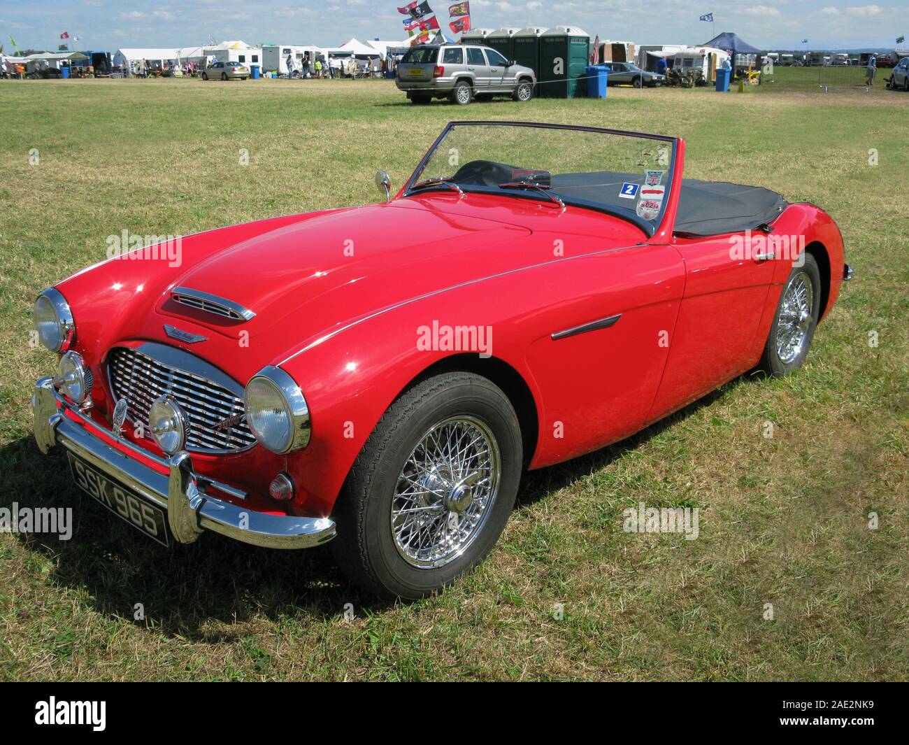 Austin-Healey 3000, il Big Healey britannico vettura sportiva. I corpi sono stati realizzati da Jensen Motors e assemblati da BMC (British Motor Corporation) Foto Stock