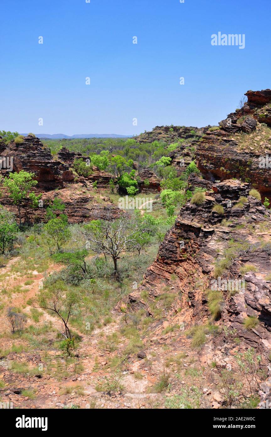 Mirima National Park (Hidden Valley), simile a pasticciare pasticciare, vicino a Kununurra, Australia occidentale, Australia Foto Stock