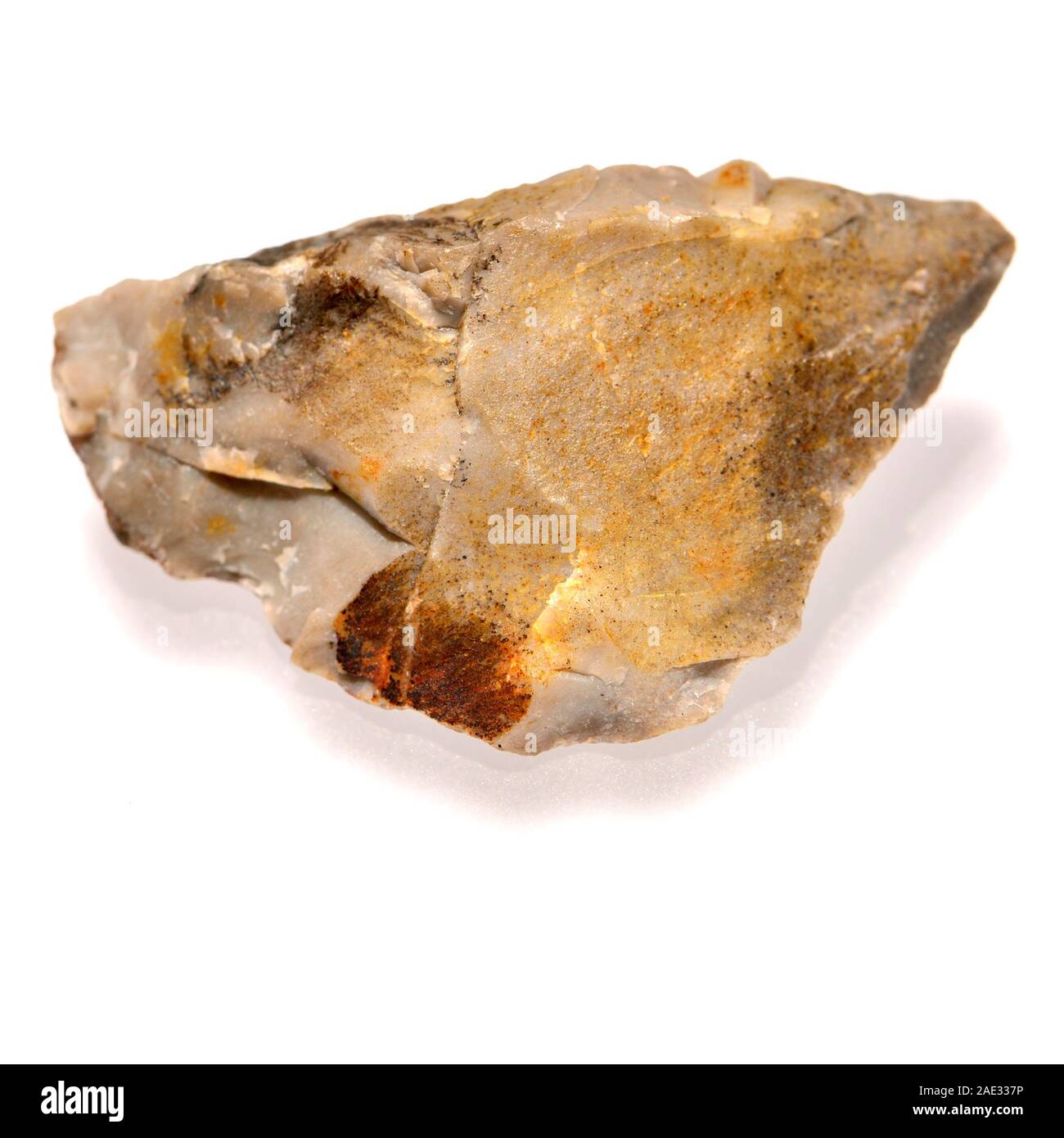 La selce - cryptocrystalline sedimentario forma di quarzo Foto Stock