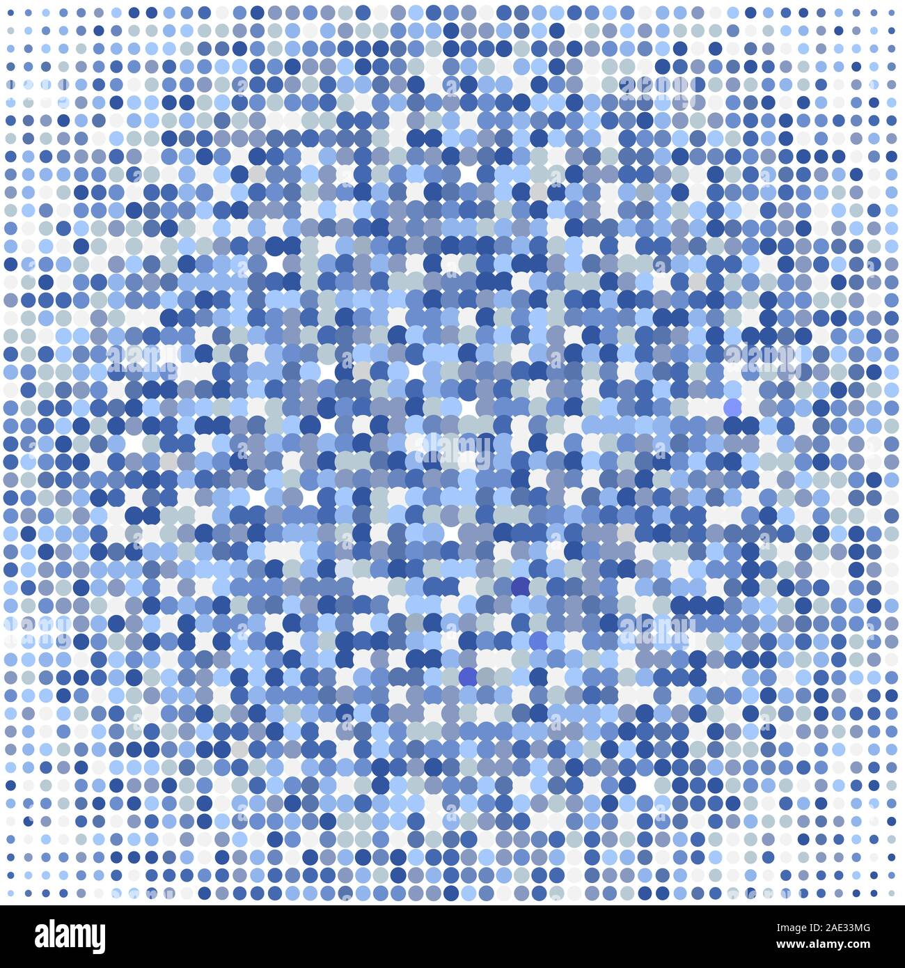 Mosaico con puntini blu Foto Stock