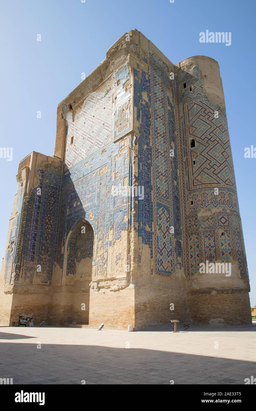 Ak saray palace complesso portale shakhrisabz uzbekistan Foto Stock