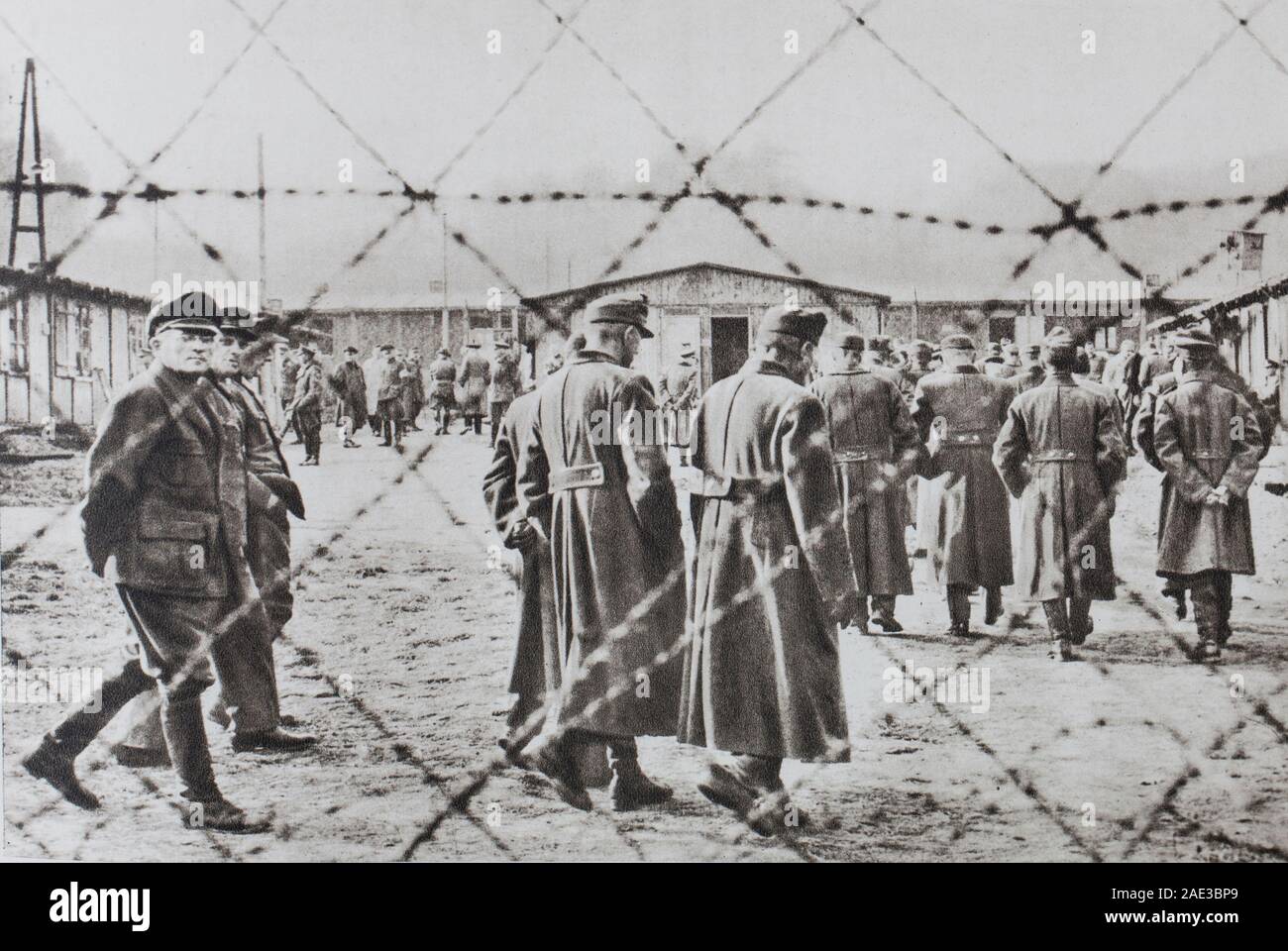 A Hersfeld accampamento in America Zona. La passeggiata del tedesco di generali. Foto Stock