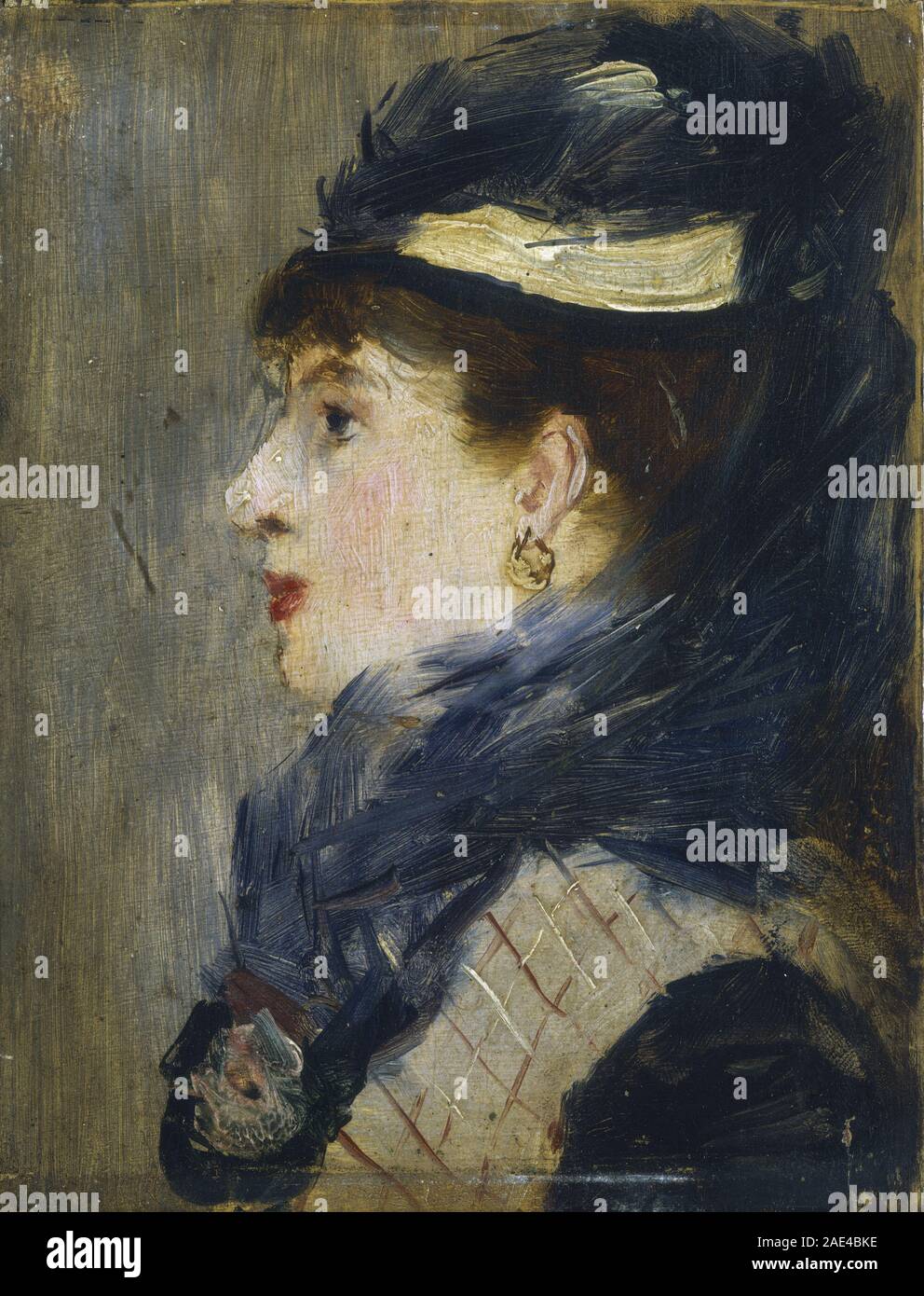 Ritratto di Signora; circa 1879 data Edouard Manet, Ritratto di una dama, c 1879 Foto Stock Ritratto di Signora; circa 1879 data Edouard Manet, Ritratto di una dama, c 1879 Foto Stock