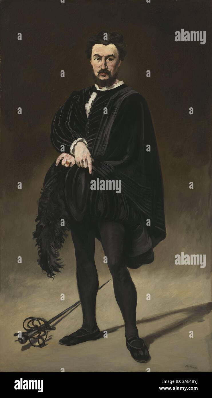 Il Tragico attore (Rouvière come frazione); 1866data Edouard Manet, la tragica attore (Rouvière come frazione), 1866 Foto Stock