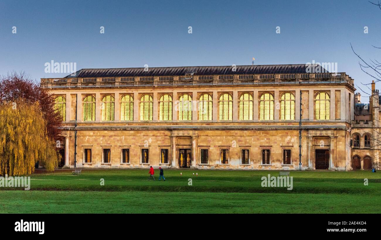 Libreria di Wren Trinity College dell'Università di Cambridge. Lo Scricciolo Biblioteca dell Università di Cambridge è stato disegnato da Christopher Wren e completato nel 1695. Foto Stock