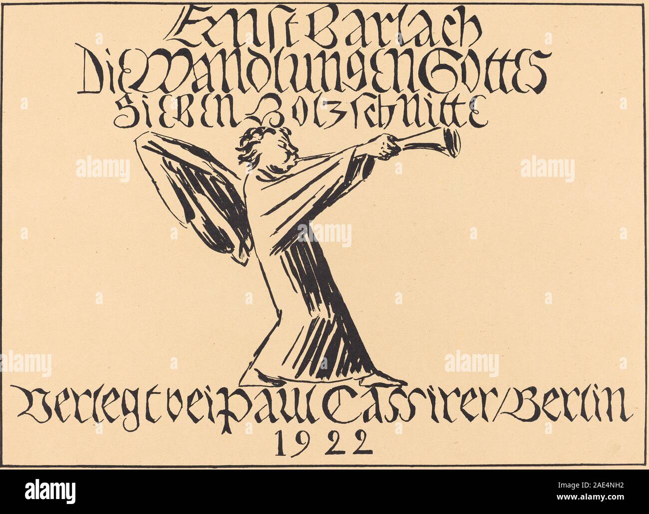 Pagina titolo; probabilmente 1920 Ernst Barlach, pagina titolo, probabilmente 1920 Foto Stock