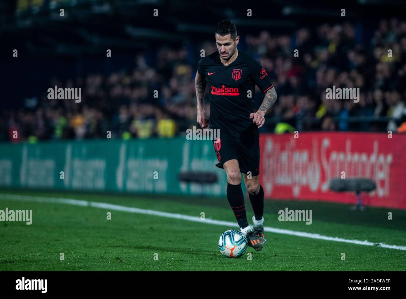 Il 6 dicembre 2019; Estadio de la Ceramica, Villarreal, Spagna; La Liga Calcio, Villarreal Club de Futbol versus Atletico de Madrid; Vitolo - uso editoriale Foto Stock