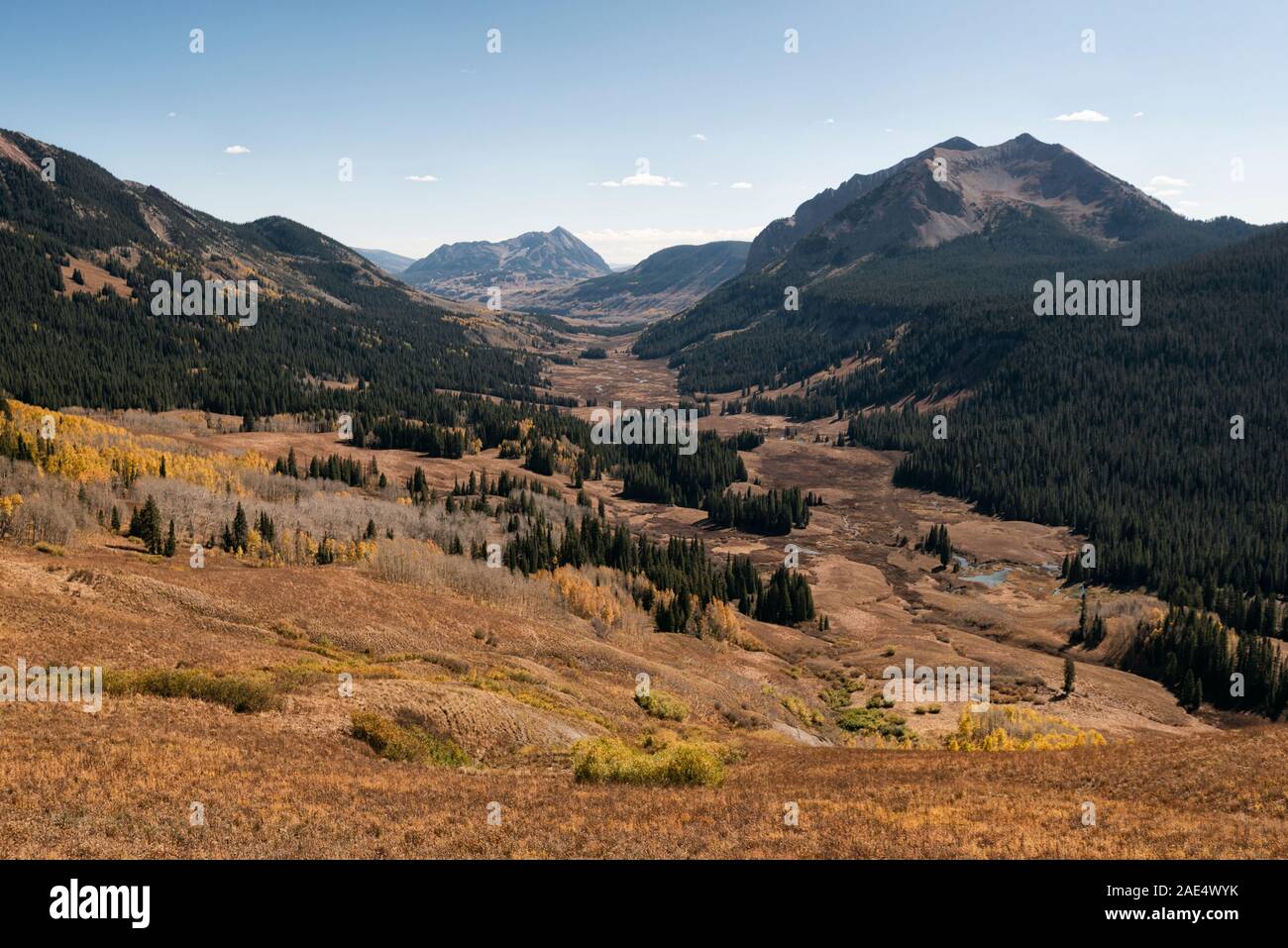 Paesaggio nel Maroon Bells-Snowmass deserto Foto Stock