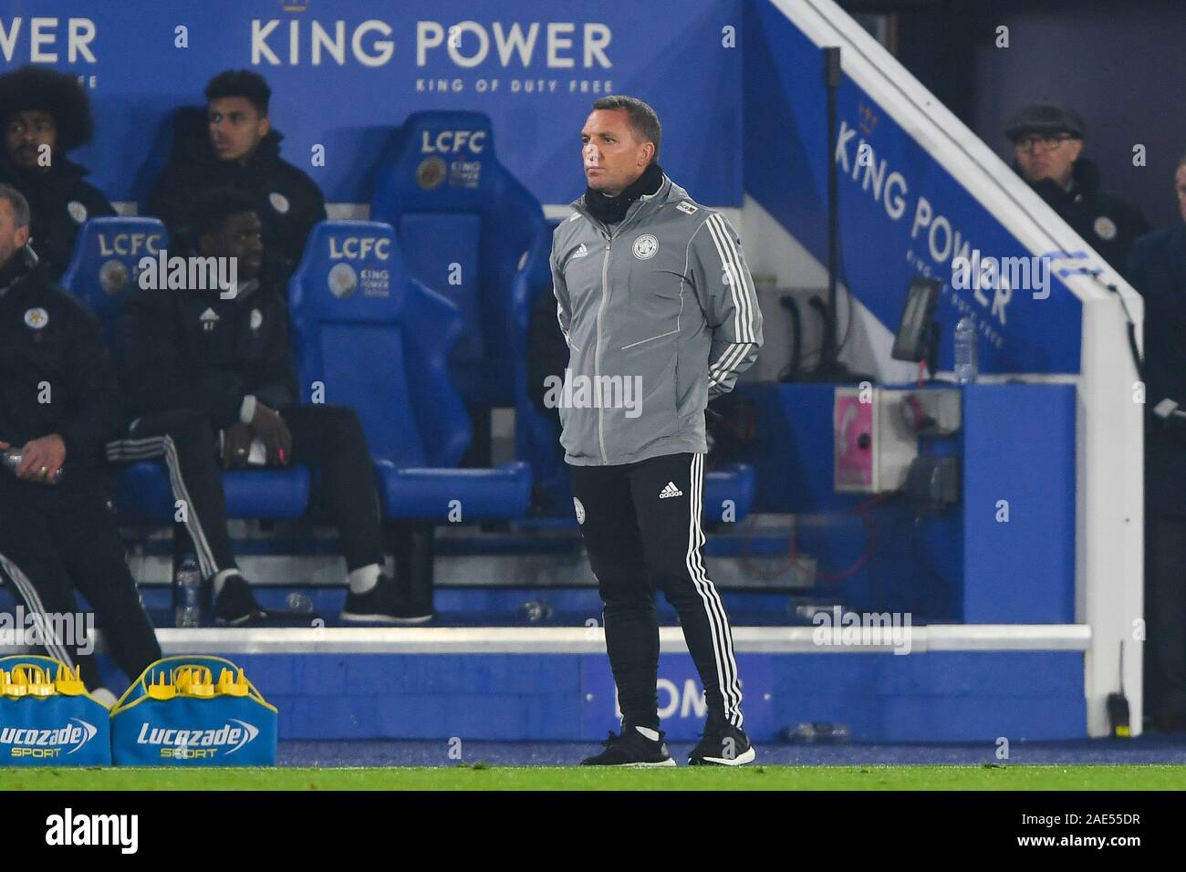 4 dicembre 2019, Re dello stadio di potenza, Leicester, Inghilterra; Premier League, Leicester City v Watford : Brendan Rodgers, Manager del Leicester City Credit: Jon Hobley/news immagini Foto Stock