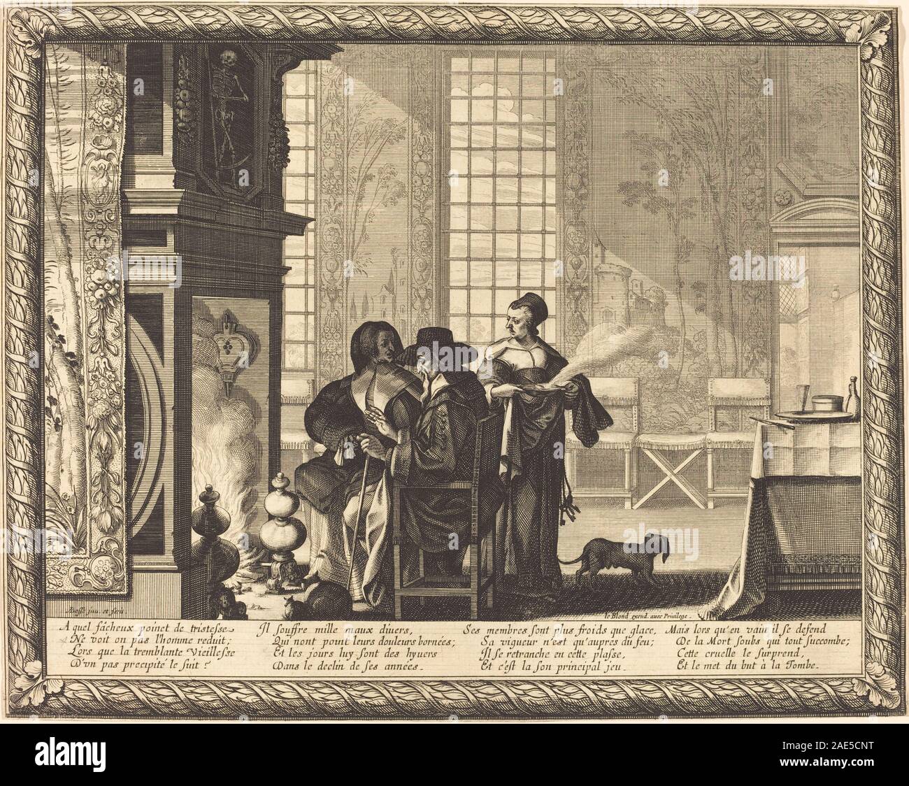 La morte; 1636data Abraham Bosse, morte, 1636 Foto Stock