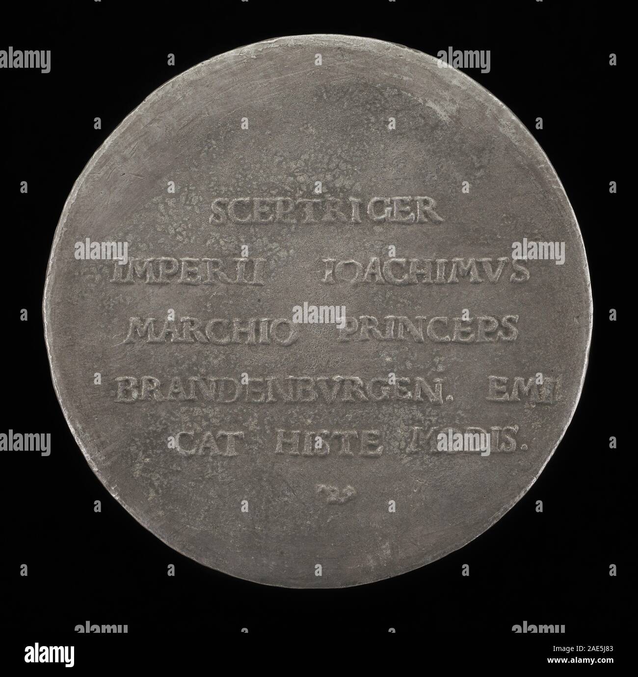 Un'incisione di Friedrich Hagenauer del 1530 raffigurante un'iscrizione al contrario, che mostra lettere, dettagli decorativi e lavori di linea tipici della stampa europea del XVI secolo. Foto Stock