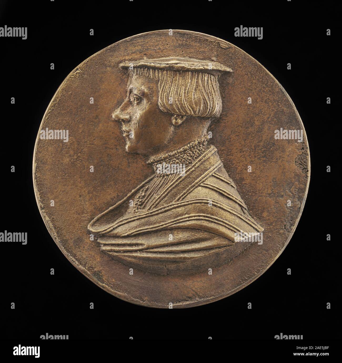 Ritratto di Friedrich Hagenauer che mostra un giovane uomo, concentrandosi su tratti facciali, abbigliamento e postura in uno stile realistico comune nella ritrattistica europea del XIX secolo. Foto Stock