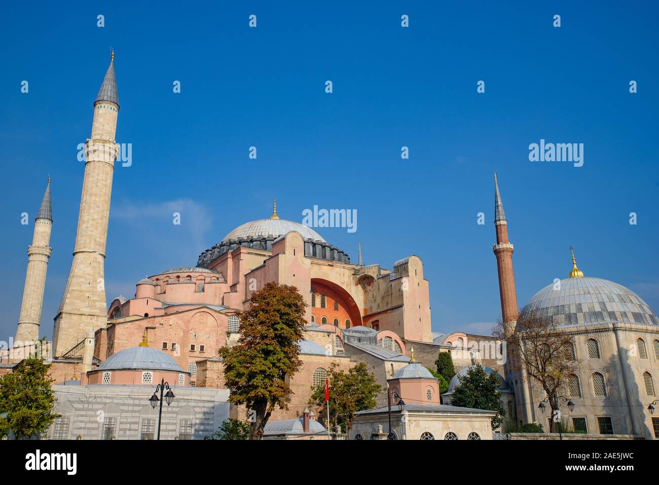 Hagia Sophia, ex cattedrale ortodossa e Ottoman Imperial moschea, ad Istanbul in Turchia Foto Stock