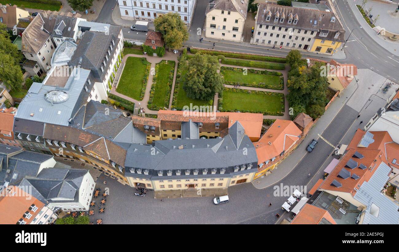 Goethe, Casa Goethes Wohnhaus, Weimar, Germania Foto Stock