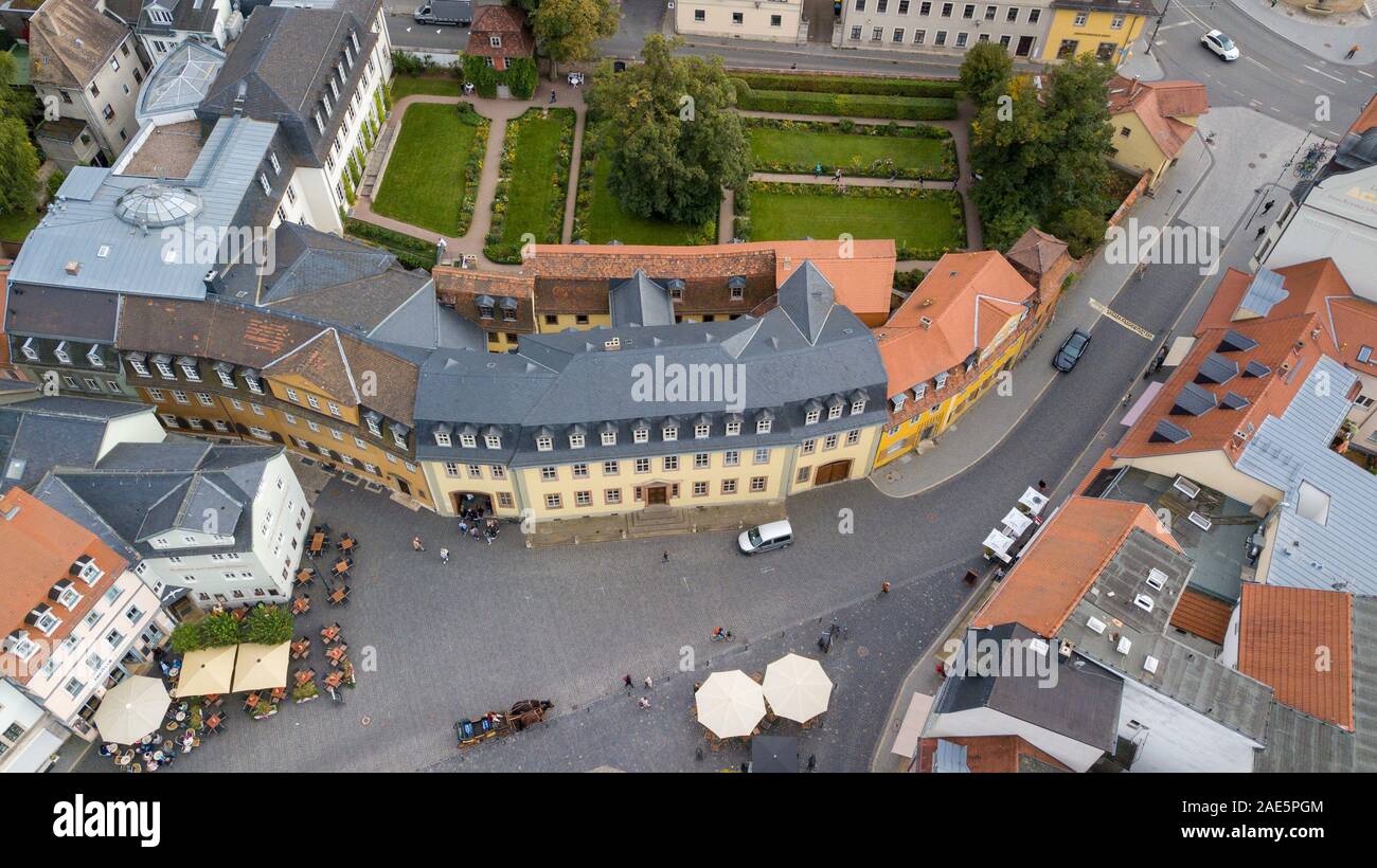 Goethe, Casa Goethes Wohnhaus, Weimar, Germania Foto Stock