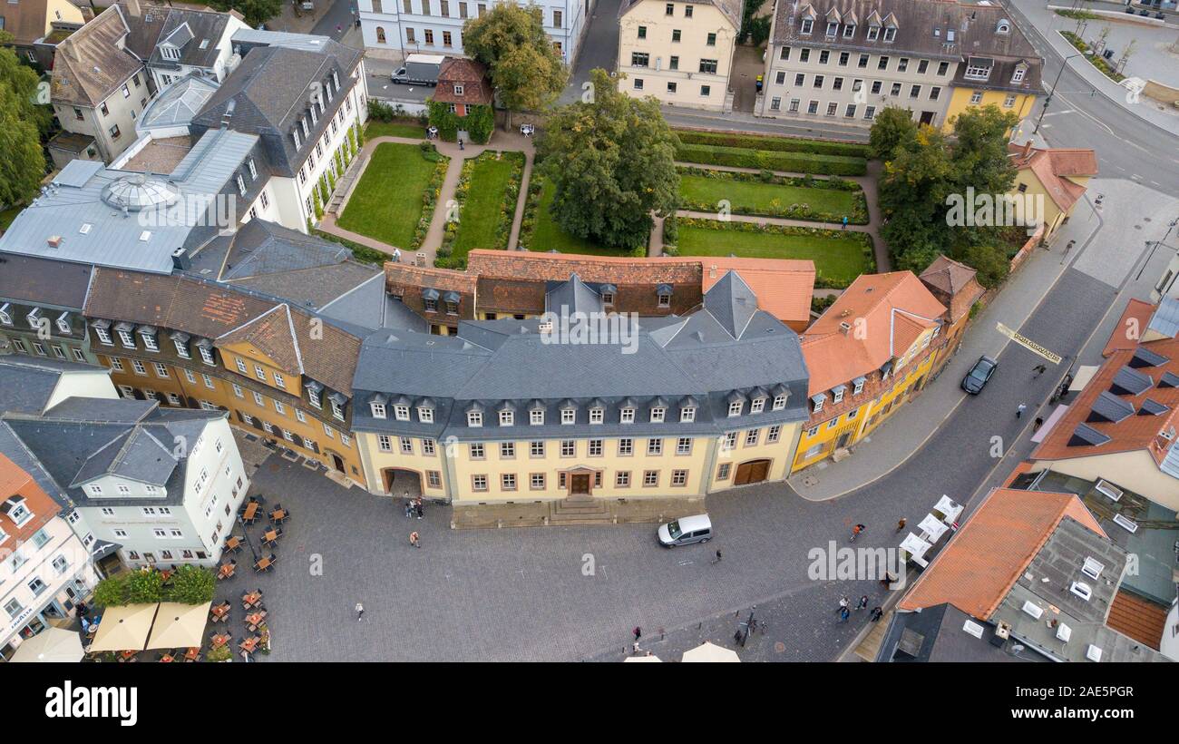 Goethe, Casa Goethes Wohnhaus, Weimar, Germania Foto Stock
