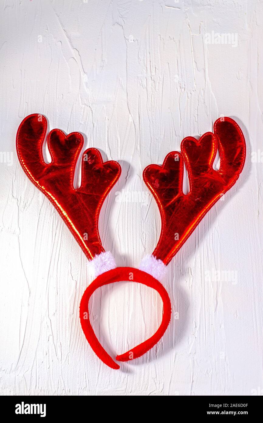 Natale corno di cervo natale renne palchi Hat Foto Stock