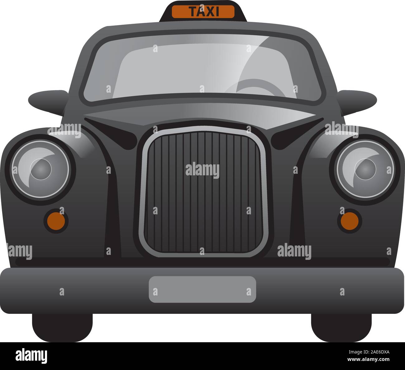 Illustrazione di classic british london taxi Illustrazione Vettoriale
