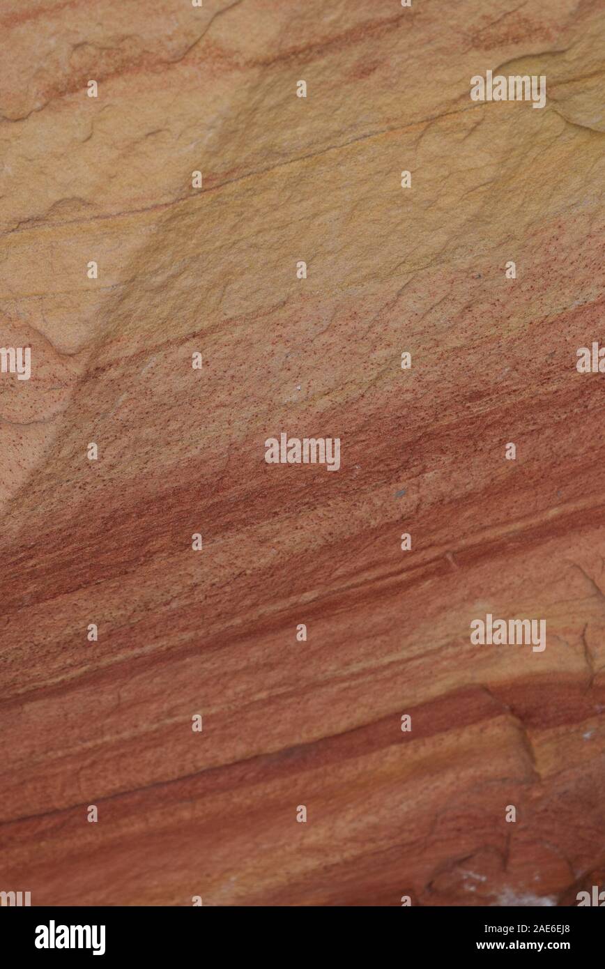 Colore di pietra arenaria e texture dal Parco Nazionale di Zion, Utah, Stati Uniti d'America Foto Stock