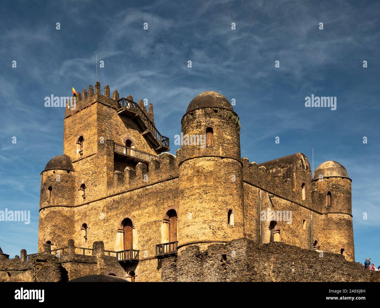 Etiopia, Amhara Region, Gondar, Fasil Ghebbi, storico royal composto, Fasilidas' Castello Foto Stock