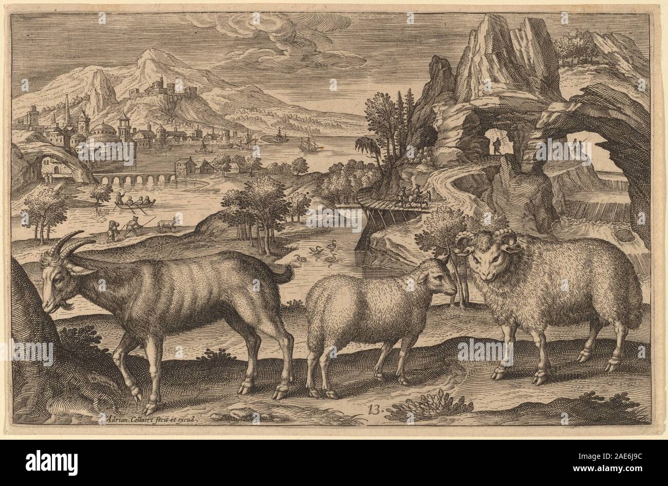 Animalium Quadrupedum Adriaen Collaert, Animalium Quadrupedum Foto Stock