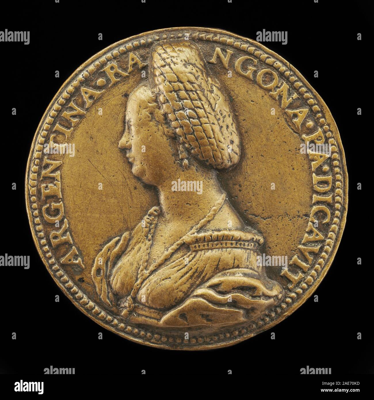 Argentina Pallavicini (1550), moglie di Guido Rangoni, è stata una poetessa e botanica italiana. Questa rappresentazione mette in evidenza i suoi contributi alla letteratura e agli studi botanici durante il XVI secolo, mostrando una rappresentazione del suo abbigliamento e del contesto storico. Foto Stock