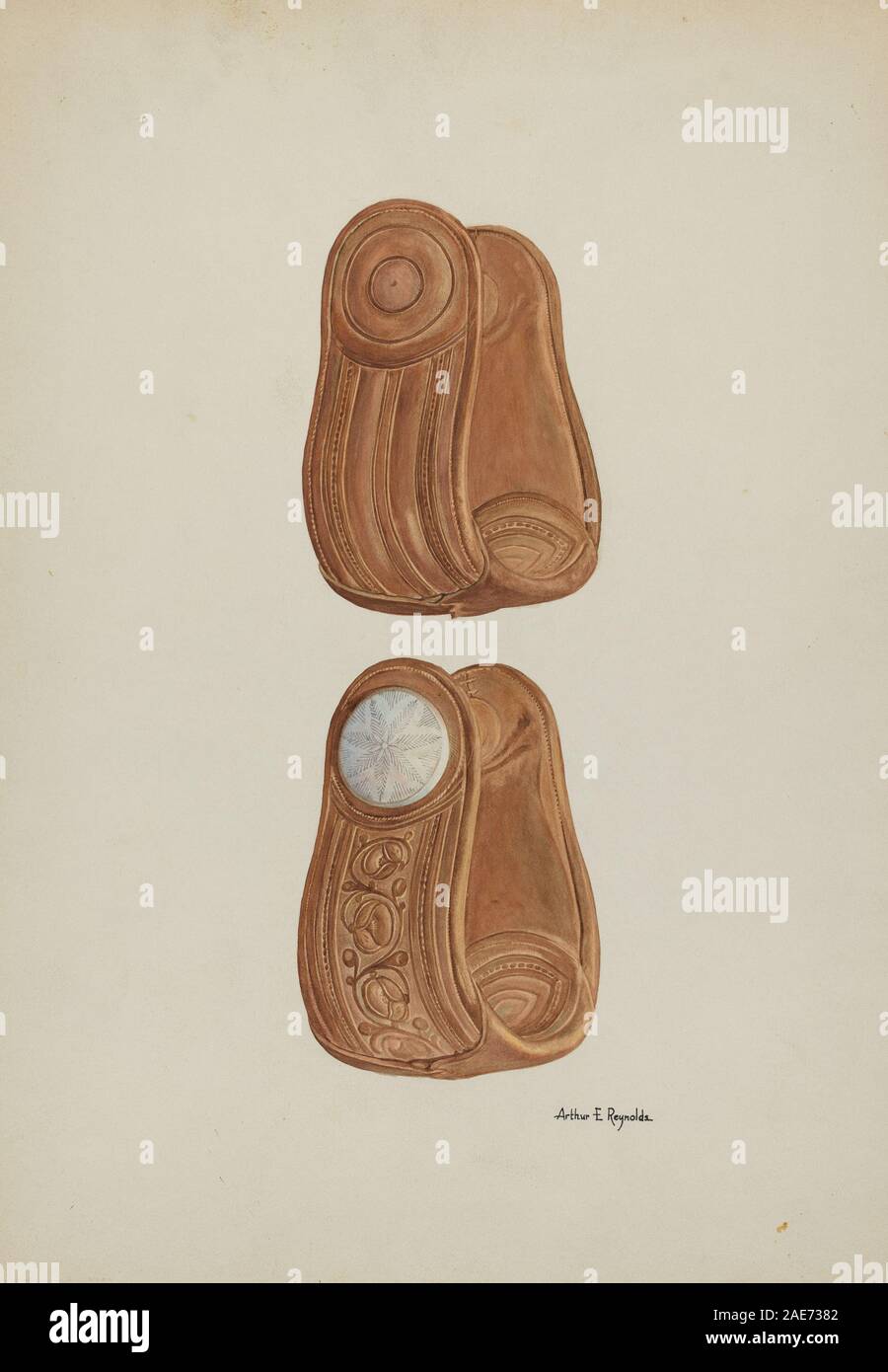 Staffe; circa 1940 data Arthur P Reynolds, staffe, c 1940 Foto Stock