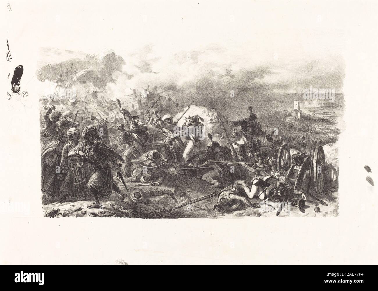 Puntata dal conflitto algerino; 1831data Auguste Raffet, puntata dal conflitto algerino, 1831 Foto Stock