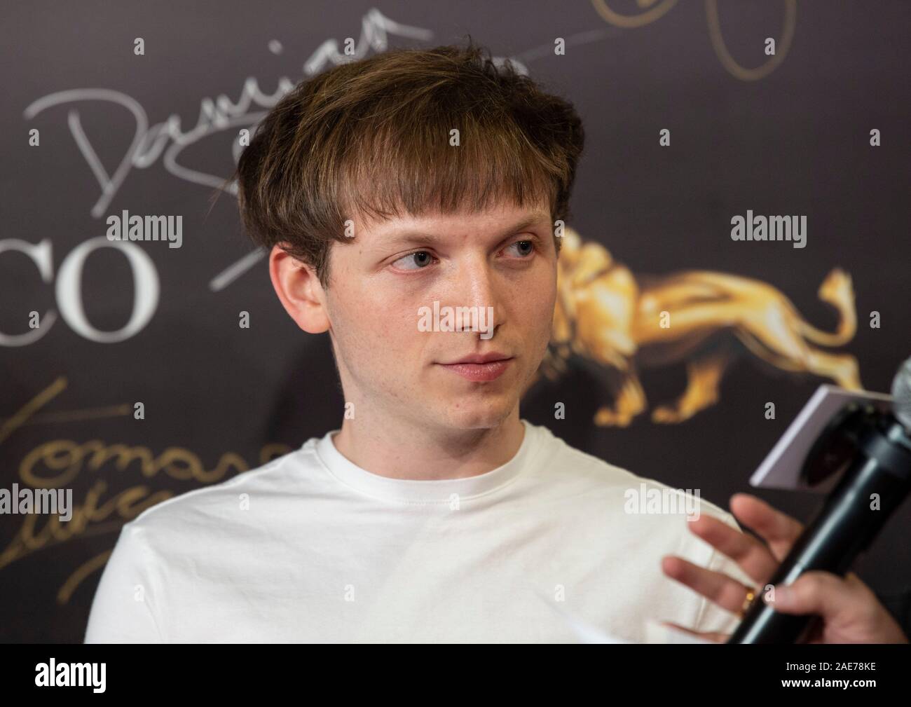 Macao, Cina. 07Th Dec, 2019. MACAO, LA RAS DI MACAO E LA CINA: 7 dicembre 2019.Il quarto Festival Internazionale del Film & Awards Macao 2019 (IFFAM) tappeto rosso arrivi- film argentino "membro della famiglia" ( Los miembros de la familia )Tomás Wicz. Credito: HKPhotoNews/Alamy Live News Foto Stock