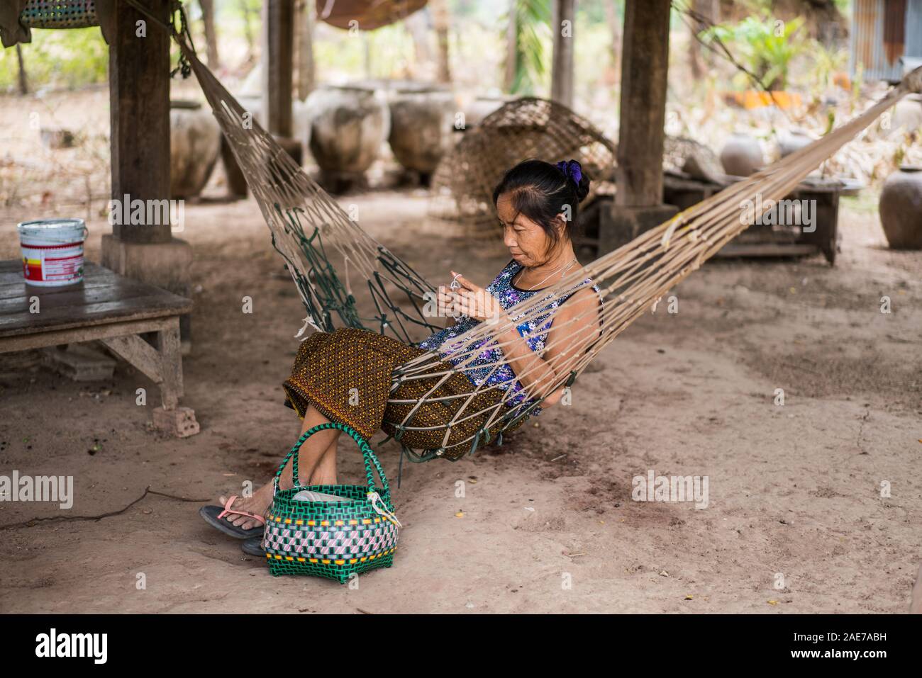 4000 isole, Laos, Asia. Foto Stock