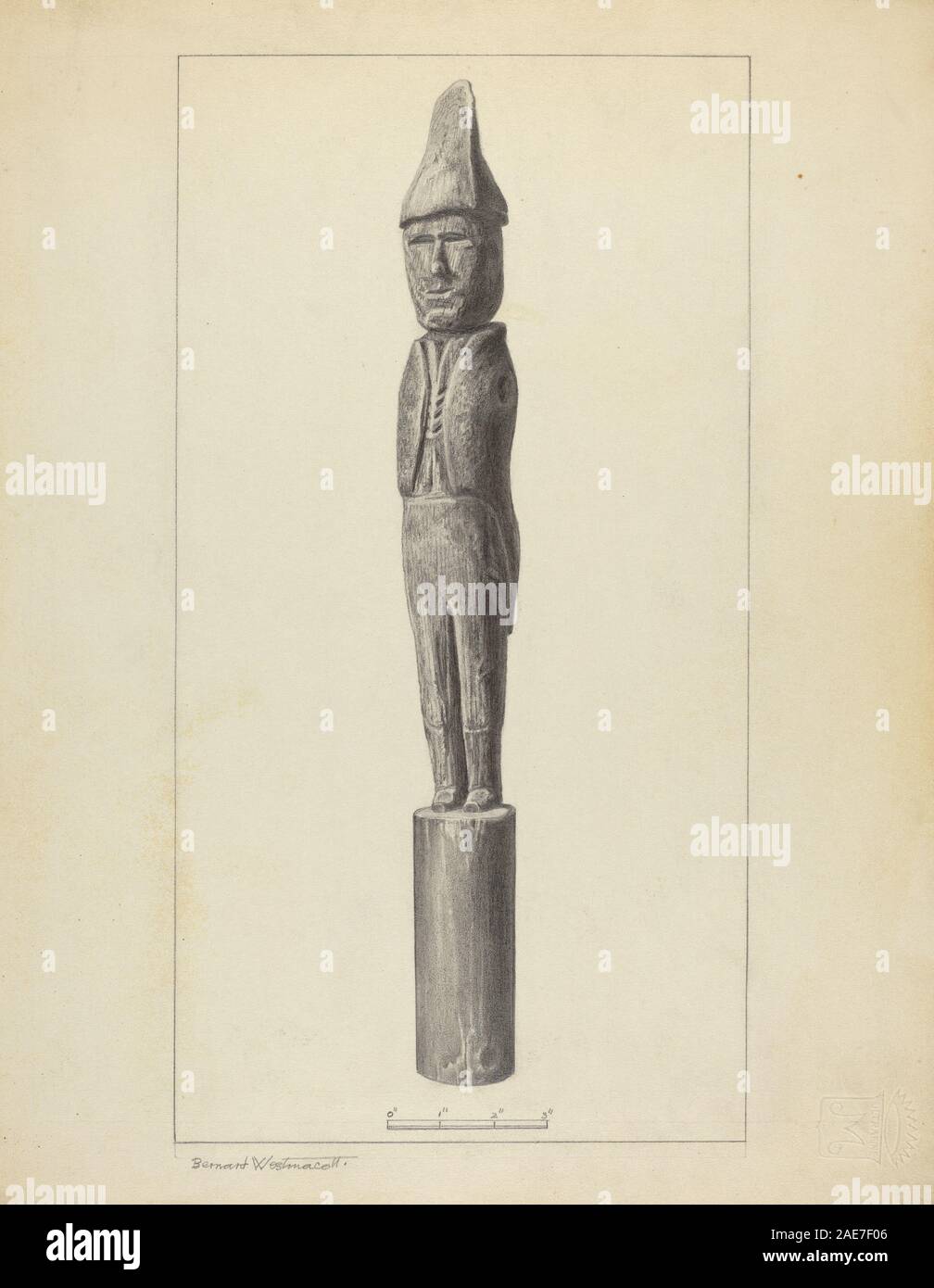 Vortice meccanico progettato da Bernard Westmacott intorno al 1937, che mostra componenti rotanti, forma decorativa e design funzionale per il movimento nel vento. Foto Stock