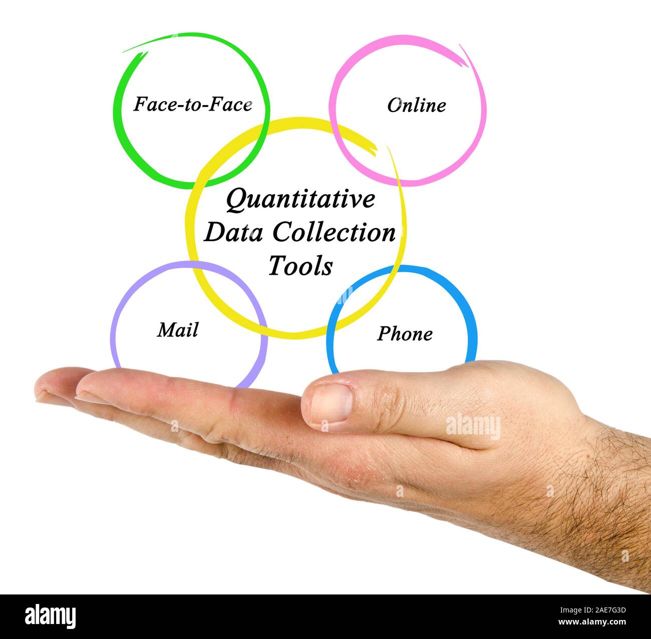 I dati quantitativi di strumenti di raccolta Foto Stock