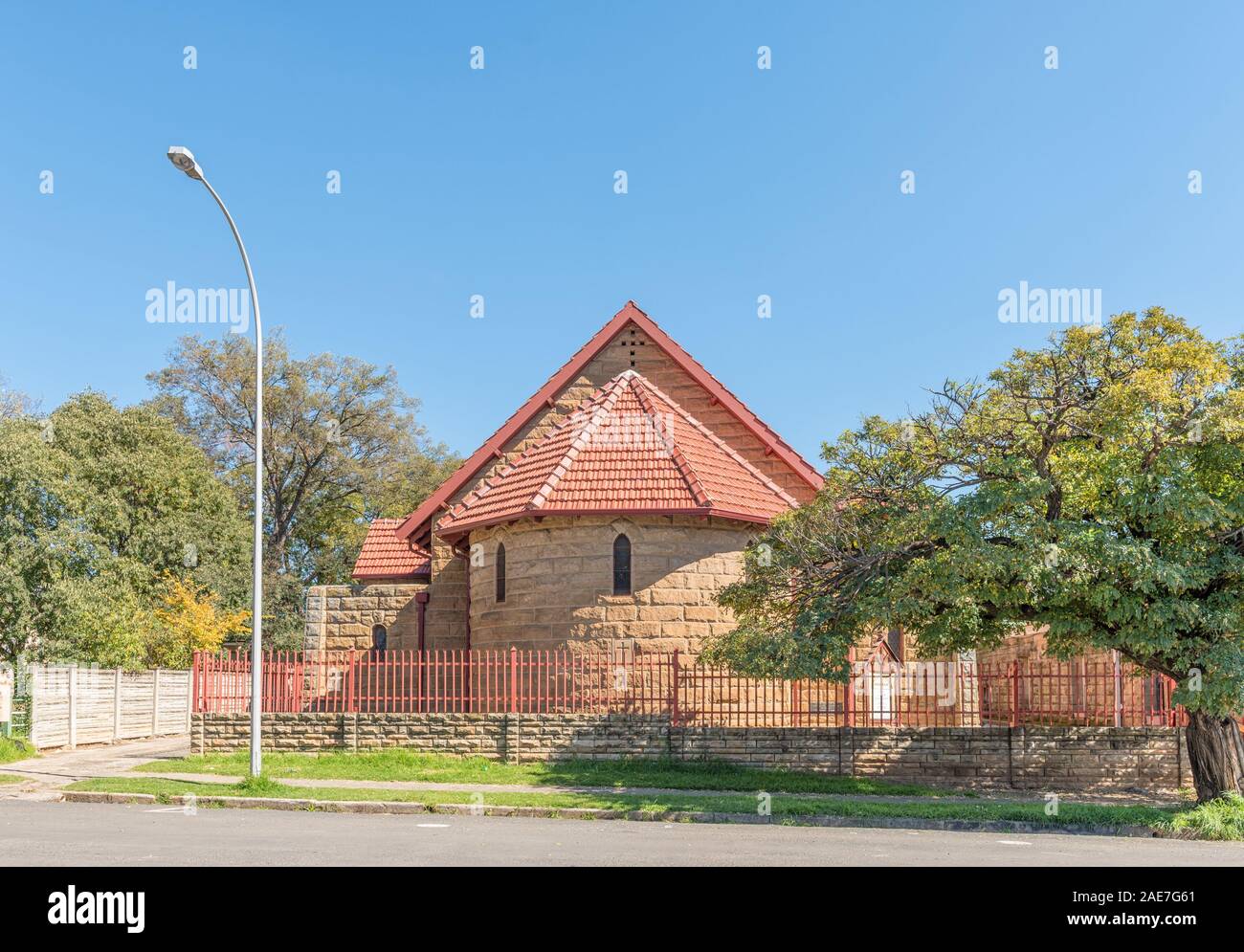 Betlemme, SUD AFRICA - 1 Maggio 2019: la storica St Andrews Presbyterian Church, a Betlemme nel libero Stato Provincia Foto Stock