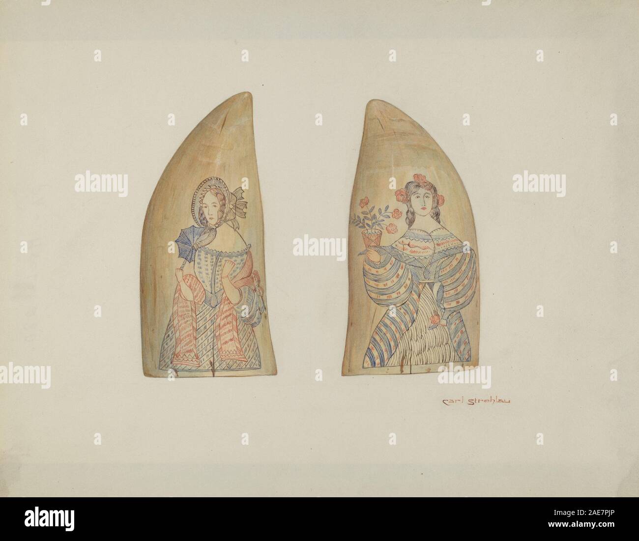 La balena dente; circa 1940 data Carl Strehlau, balena il dente, c 1940 Foto Stock La balena dente; circa 1940 data Carl Strehlau, balena il dente, c 1940 Foto Stock